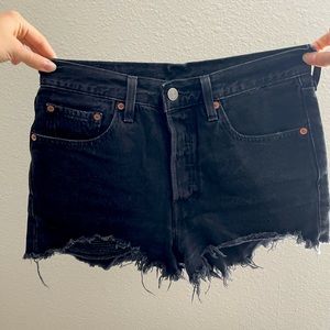 Black Levi’s 501 Shorts